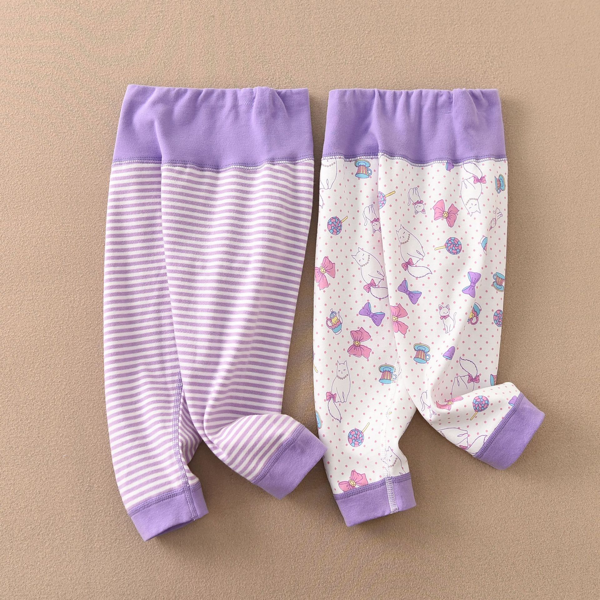 Distributed by third-party dropshipping: Songyou Xisongya Boneless Stitched, Thickened, Sueded Girls' & Kids' Cartoon High-Waist Belly-Protecting Thermal Pants