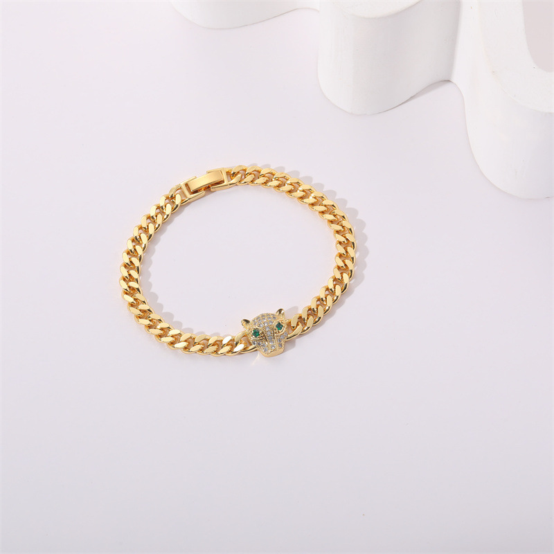 Simple Style Leopard Copper Plating Bracelets 1 Piece display picture 2