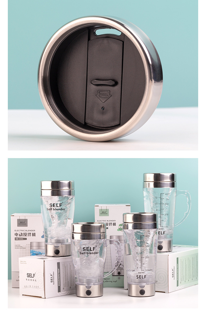 Bestseller Automatischer Rührbecher für E-Commerce mit USB-Aufladung Kaffeetasse Dendrobium-Pulver Milchshake Proteinpulver Shaker-Becher