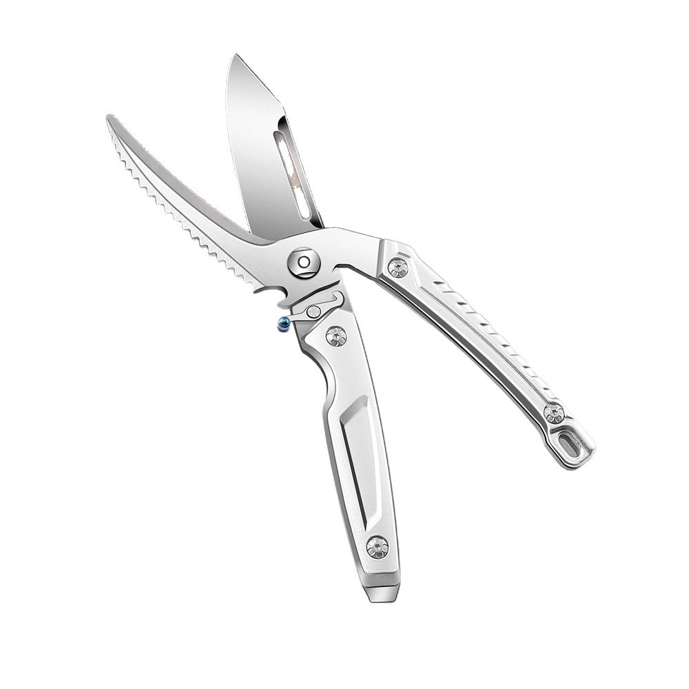 tijeras de hueso de pollo tijeras de cocina multifuncional hueso de acero inoxidable tijeras de carne de ganso tijeras caseras Ba Ku Li no puede estar sin