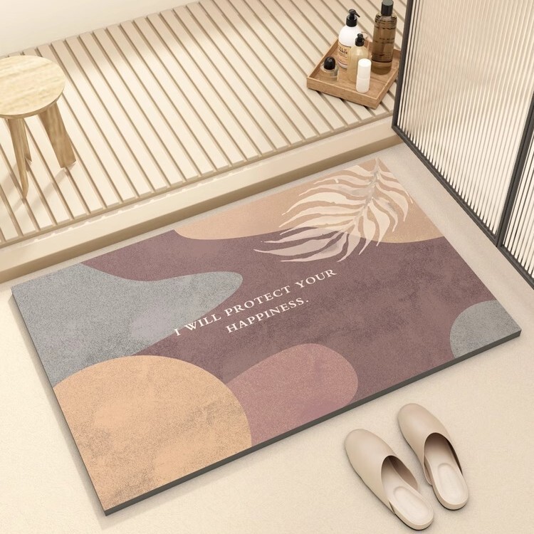 Bathroom Absorbent Floor Mat, Bathroom Door Non-Slip Mat, Soft Mat, Toilet Special Waterproof Carpet, Entrance Door Foot Mat Bathroom Absorbent Floor Mat, Bathroom Door Non-Slip Mat, Soft Mat, Toilet Special Waterproof Carpet, Entrance Door Foot Mat