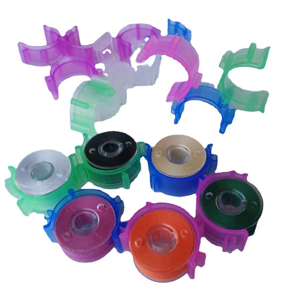 Abrazadera de recogida de bobina de plástico, abrazadera de almacenamiento de núcleo, anillo de bobina combinado, anillo de bobina, clip de fijación de carrete, anti-caída