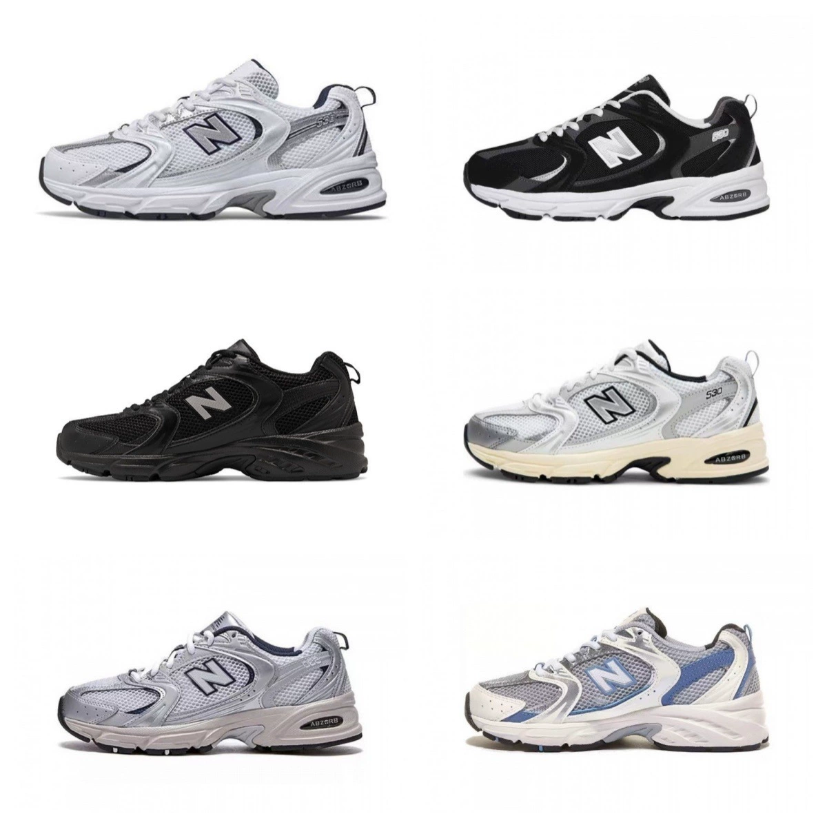 NB MR530KA мужские и женские весенние, летние и осенние дышащие сетчатые повседневные туфли для папы в стиле ретро, ​​кроссовки для бега, спортивная обувь на толстой подошве