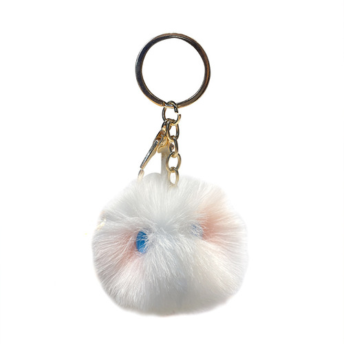 New wholesale plush cat keychain pendant Yiwu Epoxy small commodities student cute backpack mobile phone pendant