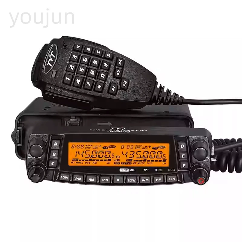 Портативная радиостанция автомобиля TYT TH-9800, четырехсекционная разделяемая радиостанция, повторитель, автономный внедорожник, флот
