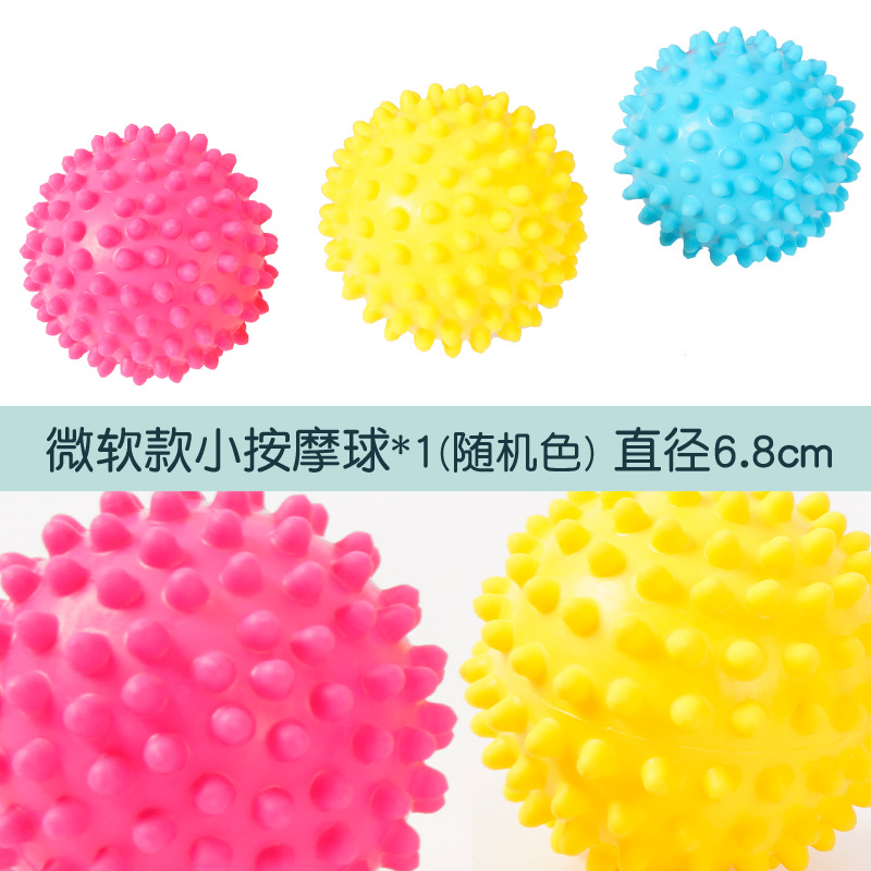 Pequeño cepillo táctil bola de masaje sensorial infantil entrenamiento táctil bola de pinchazo fuerza de agarre bebé con pinchazo bola de toque suave
