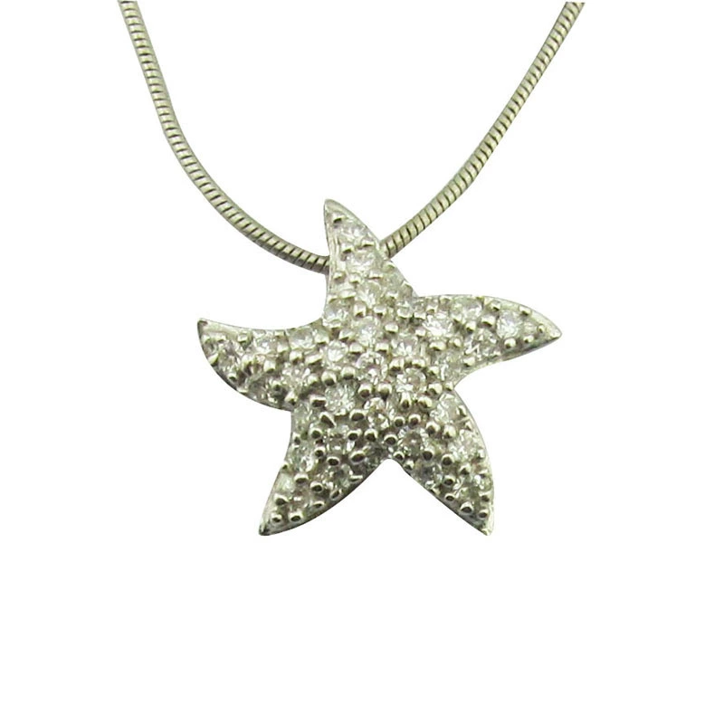 Pendant solar-powered, stone inlay, platinum zirconium, accessory, silver 925 sample