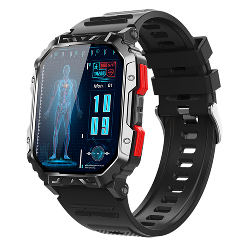 New F407 smart watch Bluetooth call three-proof outdoor waterproof heart rate blood glucose monitoring sports step counting watch