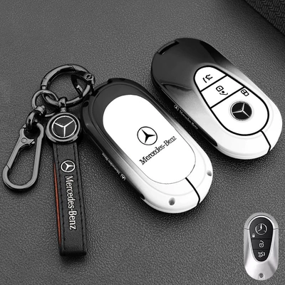 Static Rod/Key Bag — Shell - mercedes-benz-d-model-leather-buckle-black-and-white-1-piece