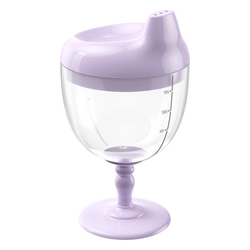 180ml Venta caliente bebé copa de plástico copa de vino para niños taza de jugo taza de leche para niños taza de bebida resistente a la caída