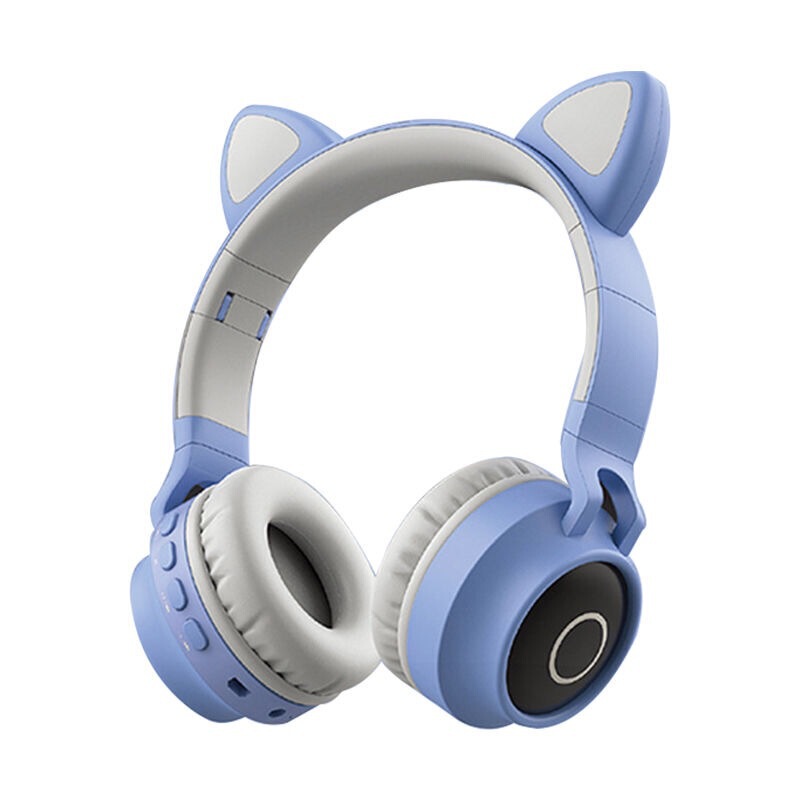 クロスボーダー爆型猫耳ネット赤発光bluetoothヘッドフォンヘッド装着式携帯電話無線折り畳み式カードヘッドセット|undefined