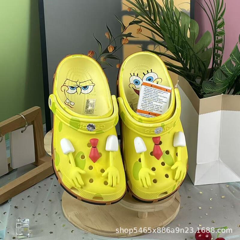 Cute Croc-Style Slippers Spongebob New Model in Stock Home Non-Slip Wear-Resistant Versatile Casual Non-Slip Certified Cute Croc-Style Slippers Spongebob New Model in Stock Home Non-Slip Wear-Resistant Versatile Casual Non-Slip Certified