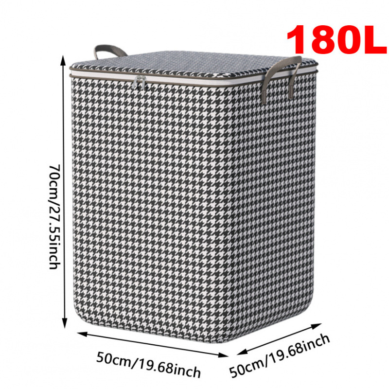 100L Dirty Clothes Bag Box Foldable Laundry Hamper Basket