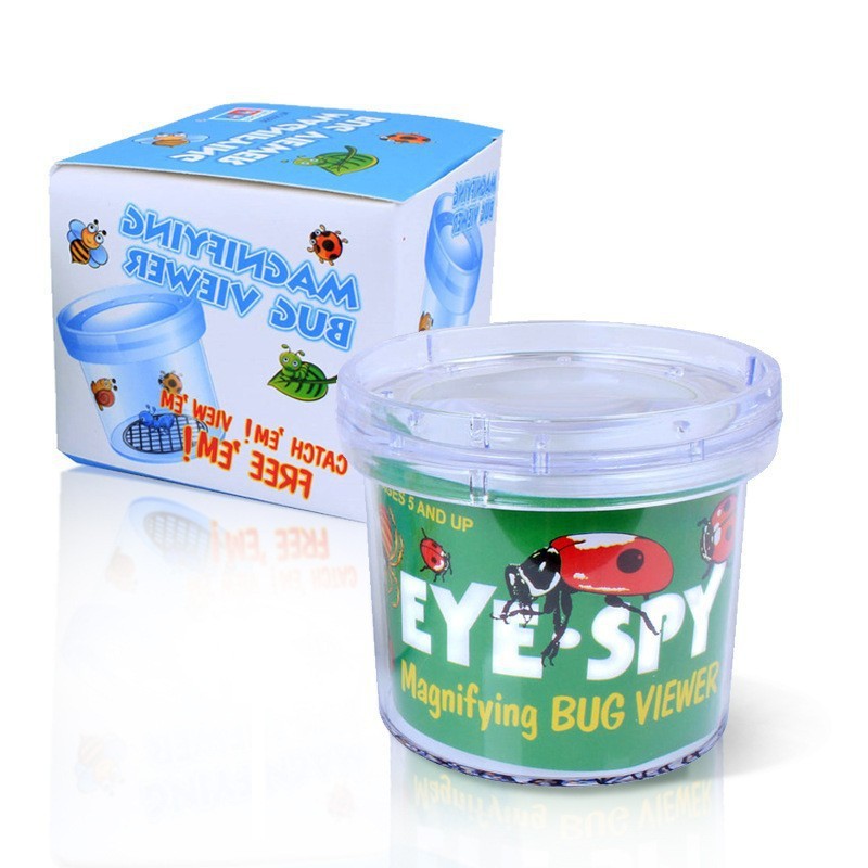 厂家直营儿童放大镜观察罐户外收集观察昆虫科学玩具益智