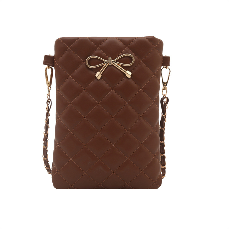 Autumn Popular Bow Small Square Bag Women's 2025 New Fashion Trend Crossbody Bag Niche Sweet Shoulder Bag