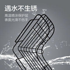 Wrought iron storage rack corner bathroom storage rack bathroom wall-mounted kitchen storage rack kitchen punch-free storage rack