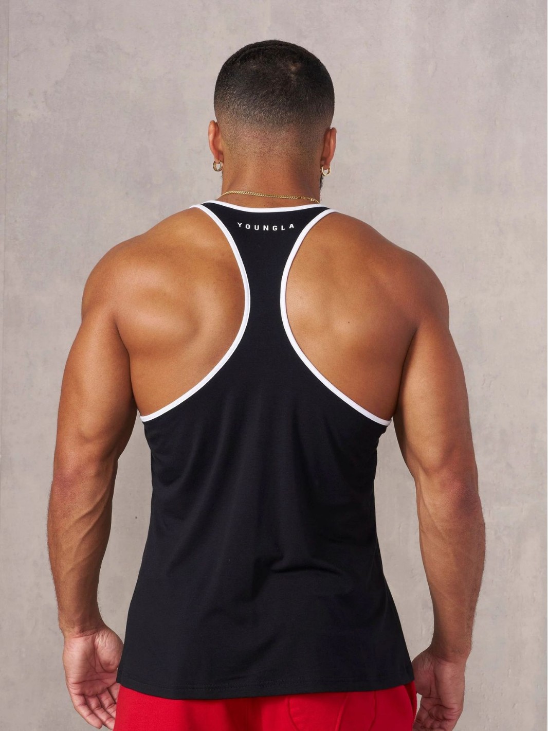 YOUNGLA新型男性ベスト屋外ランニングトレーニング運動フィットネス速乾通気綿プリント上着