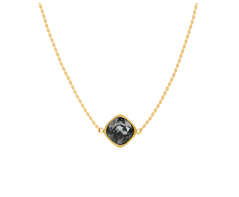 9g Weight Artificial Crystal Pendant Material Pendant Necklace Classification Titanium Steel Chain Material cable chain Chain Type 1 Piece Quantity Holiday, Daily Occasion Artificial Crystal, Titanium Steel Material Geometric Pattern All Seasons Season Unisex Gender Lady Style Lady Geometric Artificial Crystal Titanium Steel Cable Chain Pendant Necklaces Wholesale 9