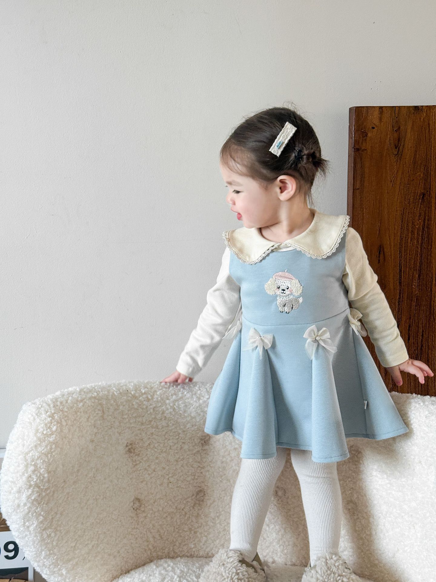 Vestido formal tipo colete para bebés e meninas_voghion.com