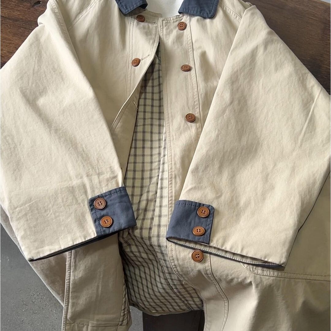 2025 New Autum Windbreaker Jacket for Women, Good-Looking, Mid-Length, Popular Korean Style Thin Style for Small People