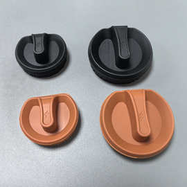 新能源汽车硅胶磁吸充电口盖防尘防水保护罩快充慢充通用橙色黑色