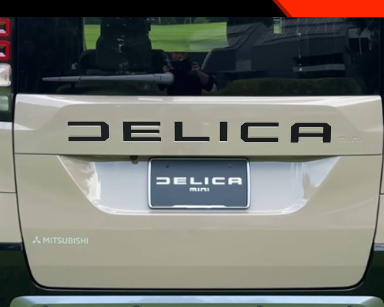 Suitable for Mitsubishi 25 Delica Mini Modified Rear Trunk Car Logo Letter Decorative Stickers Car Supplies