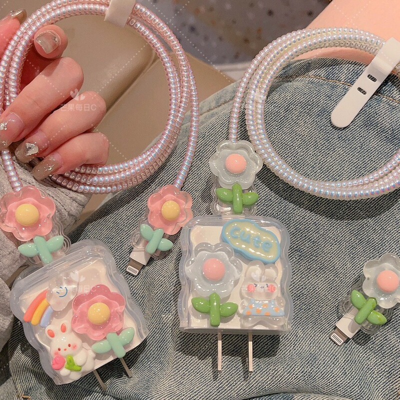 Suitable for Apple 15 data cable protective cover 20W charger anti-break 12promax shell iphone fast charge 14 Suitable for Apple 15 data cable protective cover 20W charger anti-break 12promax shell iphone fast charge 14