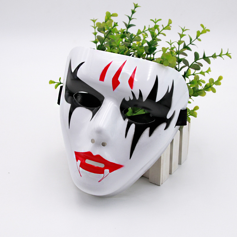 Máscara pintada de hip-hop, hombre y mujer, cara completa, hip-hop, bailarín enmascarado, baile de fantasmas, venganza, vestido de baile callejero