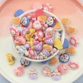 新款酷洛米卡通树脂配件手工diy奶油胶可爱发饰咕卡盘材料批发