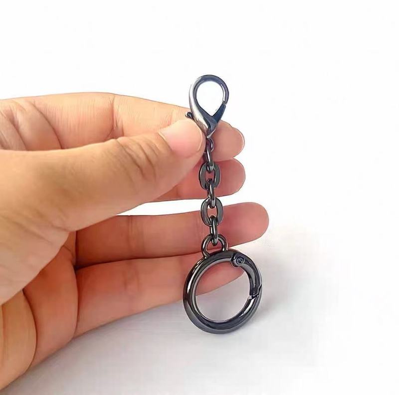 メーカー卸売 DIY ショートチェーンダブルバックル電気メッキロブスタークラスプ上下開口部メタルジュエリーバッグペンダントアクセサリーファーボール|undefined