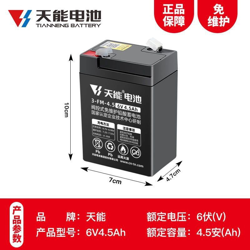 6V4AH4.5AHV7ah 6V12V juguetes eléctricos para niños automóviles motocicletas carro cargador de baterías
