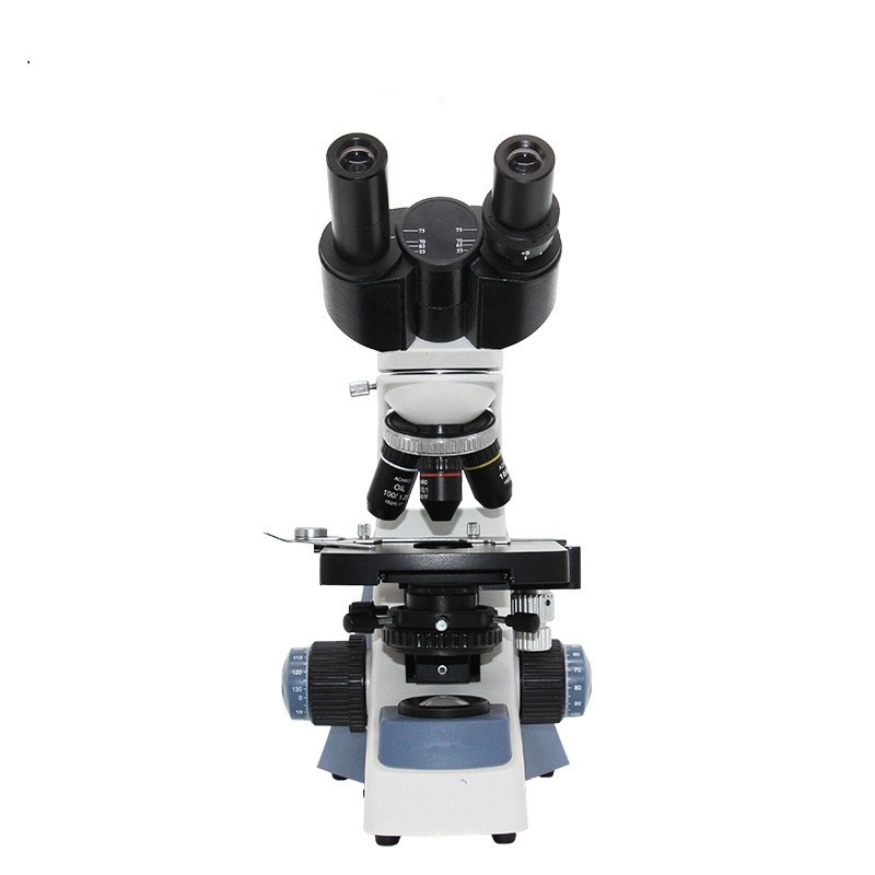 instrumento de laboratorio de microscopio electrónico biológico de bisagra binocular de alta definición y alta ampliación especial / detector de células