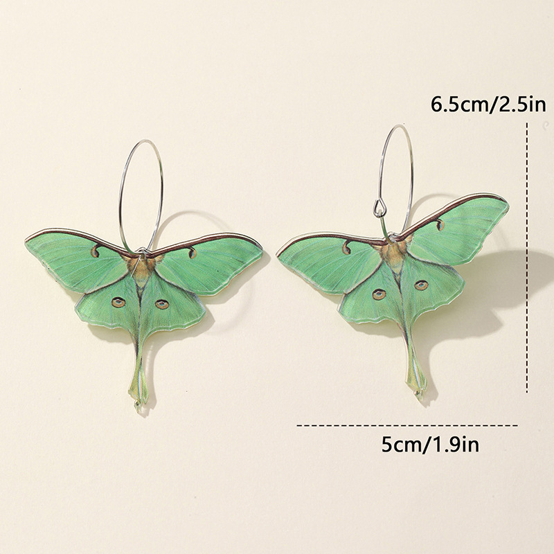 Fashion Butterfly Arylic Alloy Women's Earrings 1 Pair display picture 3