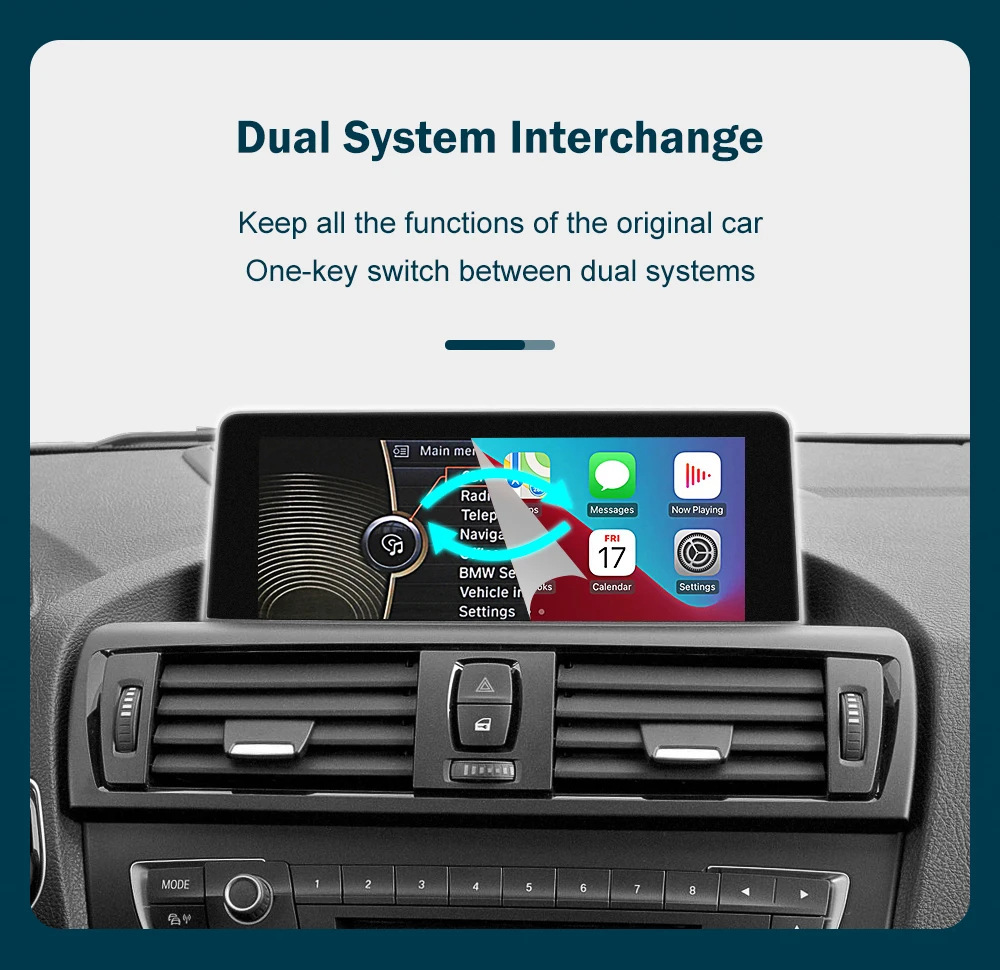 RoadTop Wireless CarPlay Decoder Module Car Machine Interconnection Suitable for Bmw NBT System Decoder
