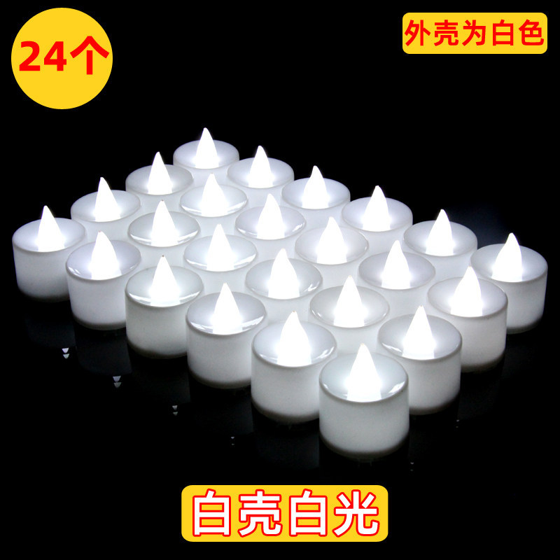 Cross-border Smokeless LED Electronic Candle Light Romantic Multicolor Heart-shaped Birthday Party Wedding Decoration Creative Small Ornament
