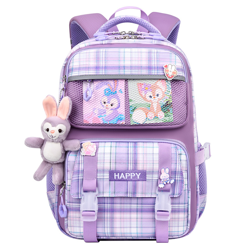 2023 new schoolbag Girls Primary School students one, two, three to six grade girls ultra-light burden reduction children's spine backpack