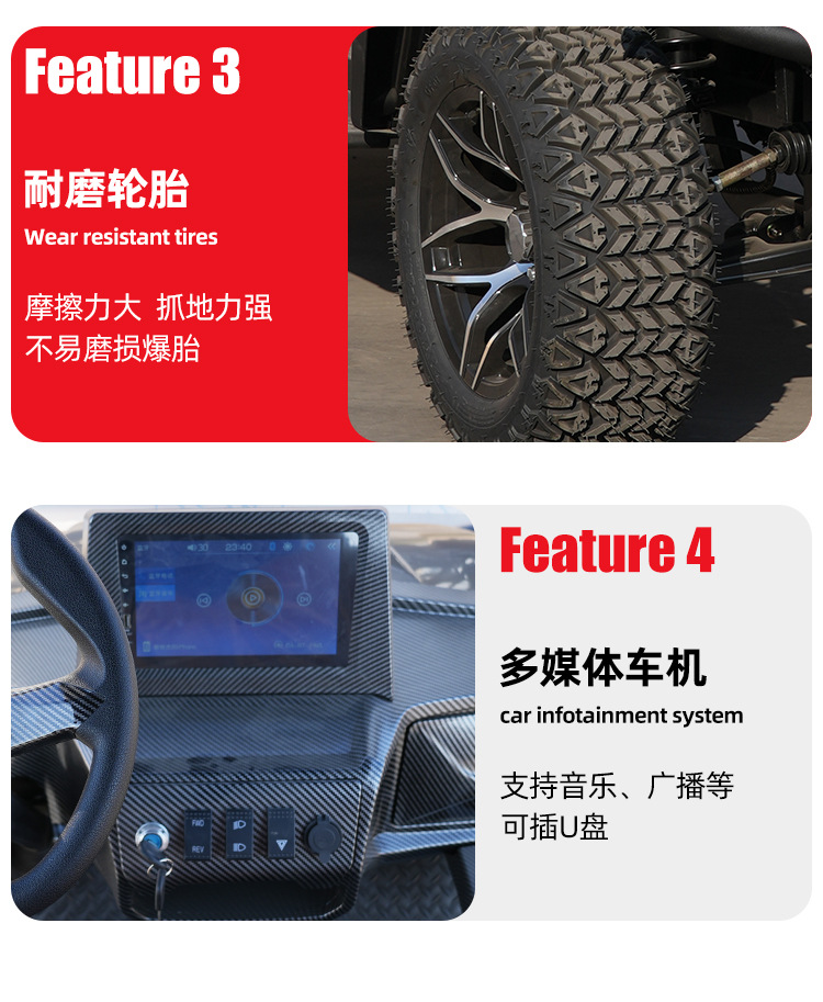 Golf Cart Scenic Area Factory Area Golf Course Sales Office 6-Seat Reception Shuttle Bus Electric Sightseeing Car Patrol Car
