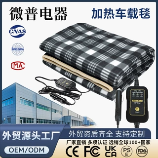 车载电热毯卧铺单人双人12V大货车suv轿车电褥子智能跨境批发
