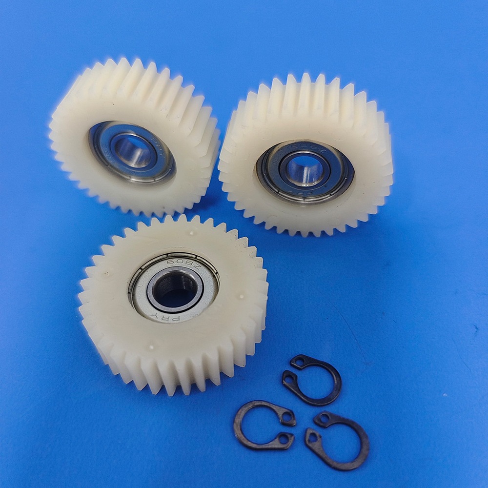 36-Tooth 608 Bearing Nylon Rubber Gear with Installation Spring for Electric Scooter Nylon Rubber Gear