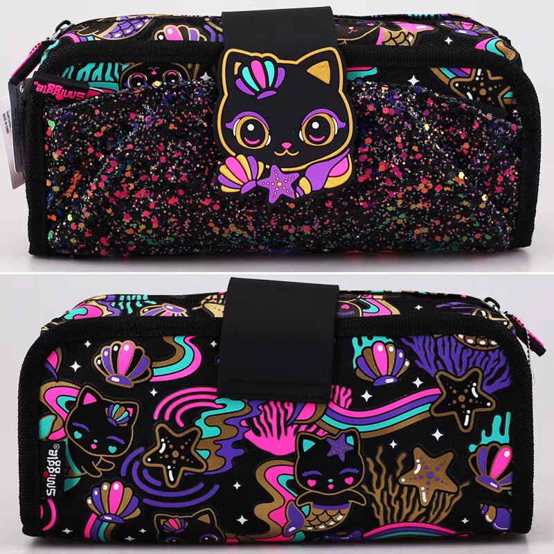 Australia Smiggle Minecraft Pencil Bag Primary and Secondary School Students Large Capacity Stationery Bag Stationery Box 2025 New Style
