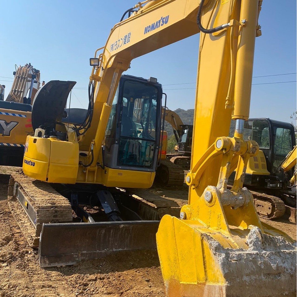 Exportación de línea especial doméstica y extranjera de segunda mano 78 importación Komatsu excavadora con una cabeza de cañón