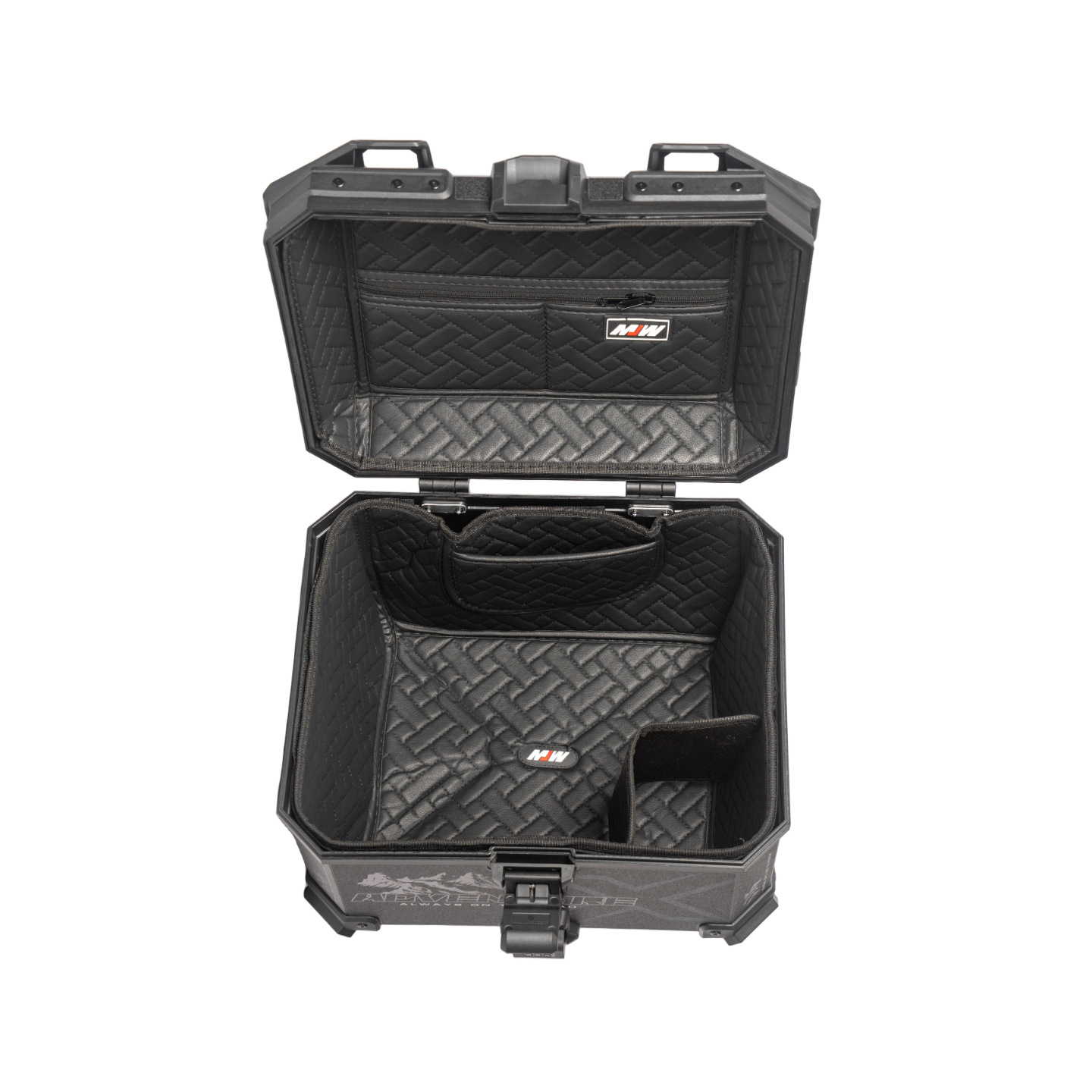 New model 45L motorcycle ABS plastic tail box with password lock, large quick-release motorcycle tail box No. 9