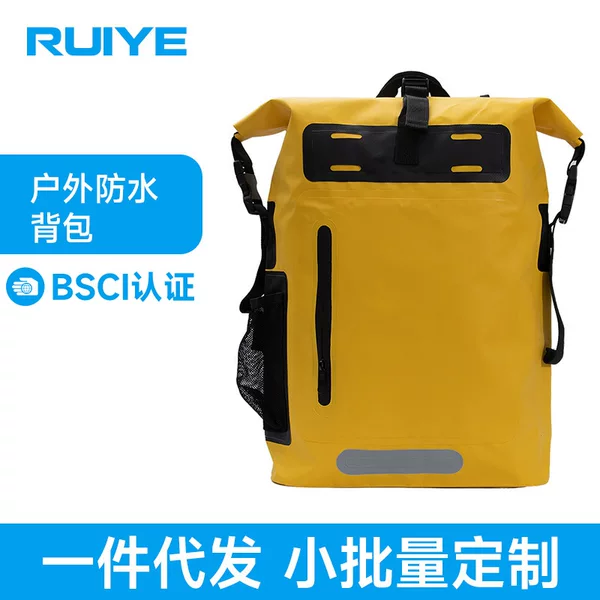 Outdoor Waterproof Bag, Waterproof Bucket Bag, Rafting Waterproof Storage Bag, River Trekking Waterproof Backpack, Pvc Mesh Fabric