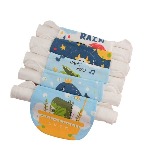 Baby sweat-absorbent towel, children's kindergarten gauze 4-layer sweat-proof towel, baby pure cotton summer pad sling for boys and girls