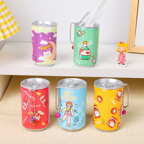 Binhong beverage canned wet wipes 30 pumps travel portable mini disposable wet wipes bucket cleaning and hygiene wipes