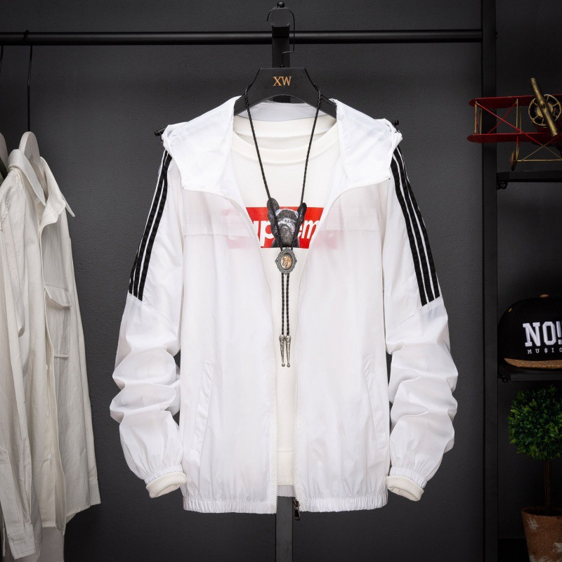 Ropa de protección solar de verano hombre chaqueta delgada estilo coreano moda guapo vestido de trabajo estudiante ropa de protección solar con capuchón transpirable ligera