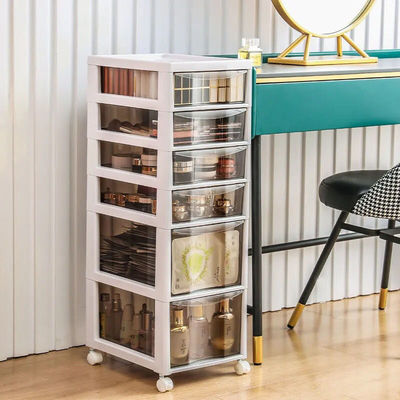 student dormitory Cosmetics Debris Storage Arrangement Transparent box Drawer Storage cabinet multi-function Lockers