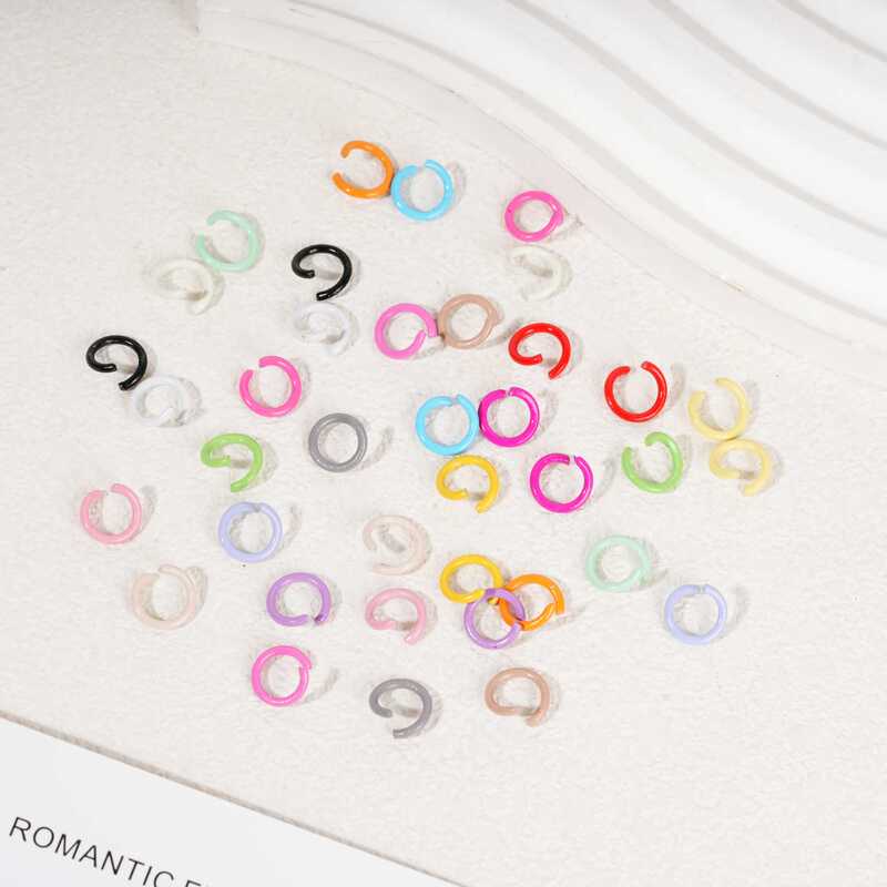 Colorful Metal Open Rings DIY Keychains Bag Accessories Pendants Connecting Rings Jewelry Accessories Bracelet Wholesale