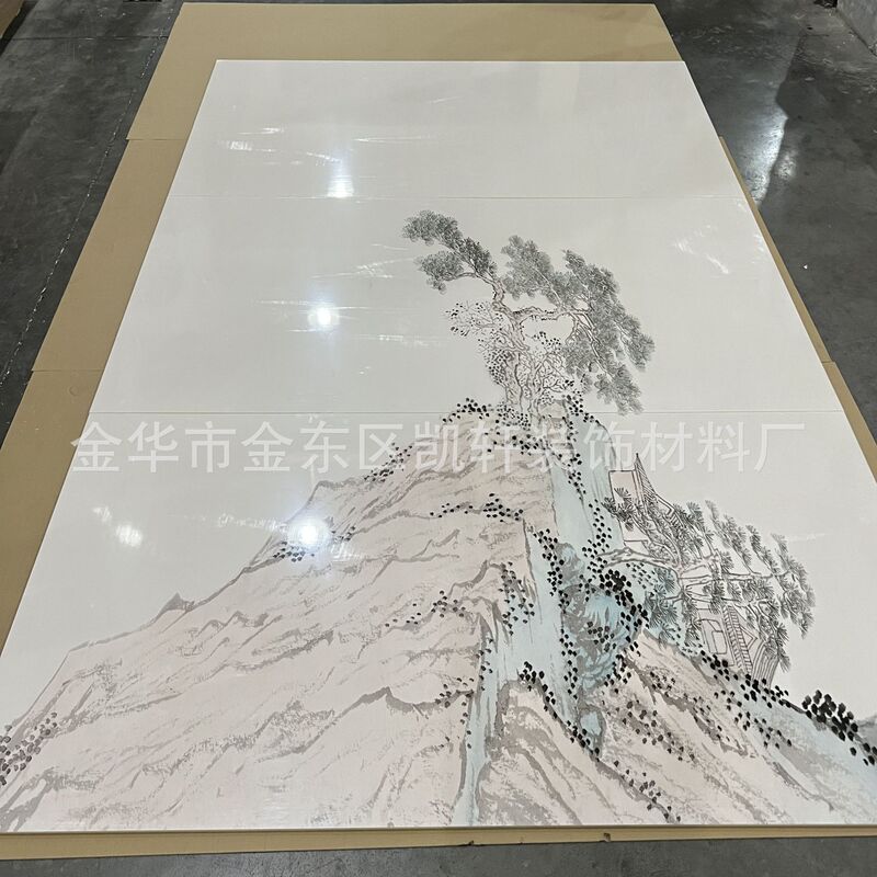 Uv壁板プリント画金板木の装飾面の炭素結晶板倉庫里南の箔押し透明板の波板の背景壁|undefined