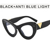 Sunglasses, fashionable brand retro glasses solar-powered, cat's eye, 2022 collection, European style